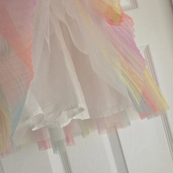 Rainbow Tulle Kids Skirt - Picture 3 of 7